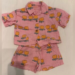 Pink Floral Kids Outfit